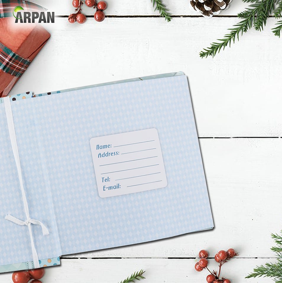 image 1 of ARPAN Slip In Memo Baby Photo Album – Holds 200 Photos 4x6" (10x15cm) – Elephant Design with Index Pages & CD/DVD Pocket