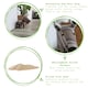 image 2 of Nicola Spring Bentley the Dog Door Stop - 30 x 24cm - Brown