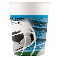 8PK 200ml SOCCER FANS PAPER CUPS - Generic Children's Themes