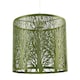 image 1 of Unique and Beautiful Olive Green Metal Forest Design Pendant Shade