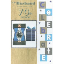 To My Husband With Love On Your 70th Birthday card
