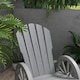 image 9 of Outsunny Wooden Adirondack Rocking Chair Reclining Armchair Outdoor Garden Furniture Patio Porch Rocker - Grey | Grey | Grey