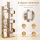 image 9 of COSTWAY 8 Tier Bookcase Multipurpose Bookshelf Freestanding Bookcase Natural