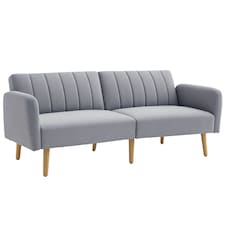 HOMCOM 3 Seater Sofa Bed w/ Adjustable Backrest for Living Room, Guest Room 