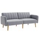 image 1 of HOMCOM 3 Seater Sofa Bed w/ Adjustable Backrest for Living Room, Guest Room 