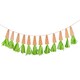 image 2 of Carrot Tassel Easter Banner 2m | Multi