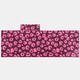 image 4 of OHS Leopard Beach Towel with Bag Quick Dry Absorbent Travel Spa | Pink | Burgundy | One size