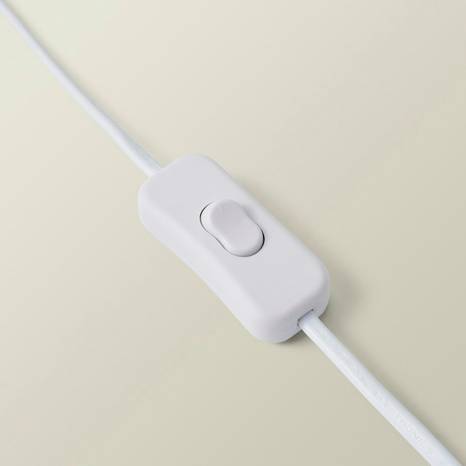 image 1 of ValueLights Hiru Grey 3 Tier Shelf Floor Lamp White Shade | White