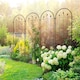 image 2 of Outsunny Set of 4 Metal Trellis for Climbing Plants, Arrow Design | Black | Black | 50W x 180Hcm