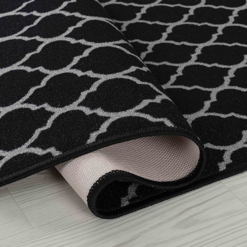 image 1 of Machine Washable Trellis Design Anti Slip Doormats - Runners