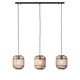 image 1 of Mathias Bar Pendant Ceiling Lamp, Natural Bamboo, Plywood, Matt Black Paint