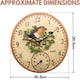 image 3 of Marco Paul 30cm Robin Garden Clocks with Thermometer N/A