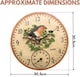 image 3 of Marco Paul 30cm Robin Garden Clocks with Thermometer | Multi
