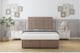 image 1 of Sloomy Kingsley Mink Plush Ottoman Bed With Mattress With 26" Strutted Headboard 4' Small Double