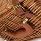 image 6 of Deluxe Fully Fitted 2 Person Traditional Picnic Basket | White | White | 1