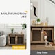 image 3 of PawHut Dog Crate Furniture w/ Sliding Door, for Medium Dogs, Brown 