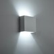 image 8 of First Choice Lighting Set of 2 Michele White G9 Plaster Wall Lights White