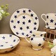 image 3 of Pasta Bowl: 1 x 24cm Emma Bridgewater Blue Star Medium Pasta Bowl, Ceramic White