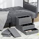 image 6 of PawHut 3 Step Dog Steps with Storage Boxes, Cat Stairs for Bed Sofa, Light Grey