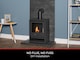 image 3 of OKO S1 Bio Ethanol Stove in Charcoal Grey with Angled Stove Pipe