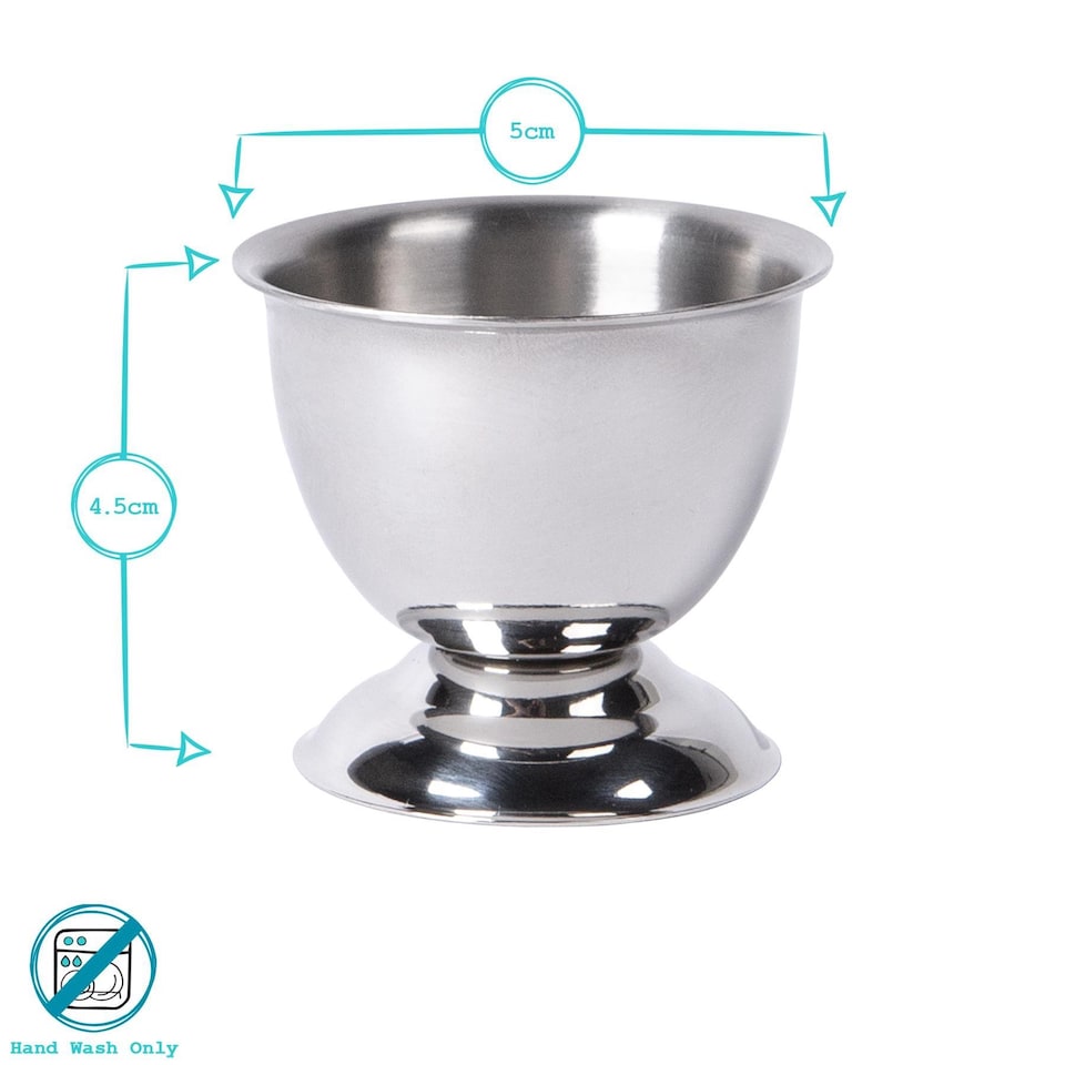 image 1 of Argon Tableware Stainless Steel Egg Cup - Pack of 6