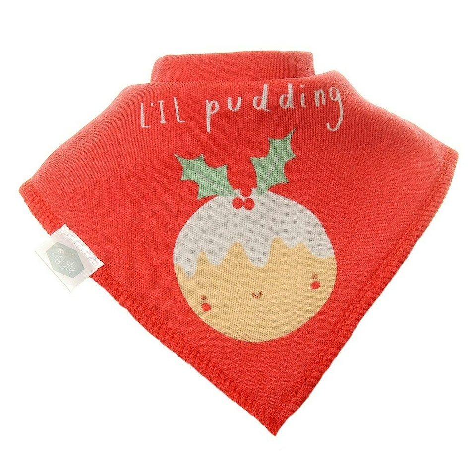 image 1 of Ziggle Bandana Dribble Bibs Christmas Pack of 4 | Red | One Size | 4