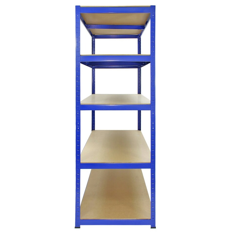 image 1 of Monster Racking T-Rax Strong Storage Shelves, Blue, 120cm W, 60cm D, Set of 10 Blue