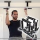 image 2 of Gr8 Home Door Frame Cross Grips Pull Up Bar Horizontal Folding Home Gym Travel Workout