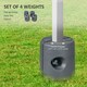 image 3 of Outsunny Gazebo Weights Set of 4 for Pop up Gazebo, 48KG | Grey | Light Grey | Φ24/21.5 x 25.5 H cm