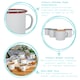 image 2 of Argon Tableware White Enamel Espresso Cups - 130ml - 4 Colours | Multi | 4 Colours
