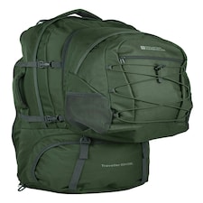 Mountain Warehouse Unisex Traveller 60 + 20L Rucksack Durable Sports Backpack Green | Green
