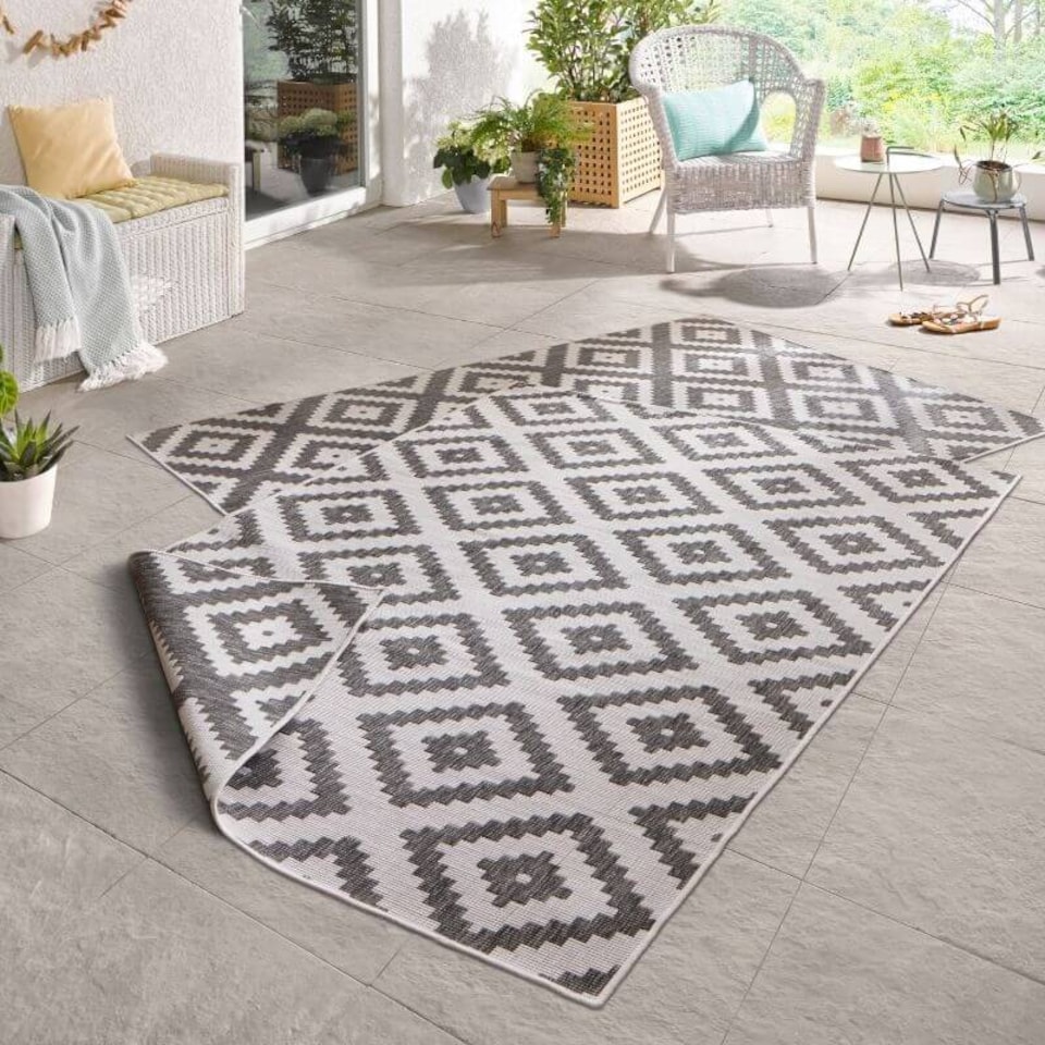 image 1 of The Rugs Malta Reversible Indoor Outdoor Rug Flatweave Polypropylene