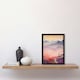 image 2 of Mist At Sunrise Over Purple Mountains Home Decor Black Framed Wall Art Print A4
