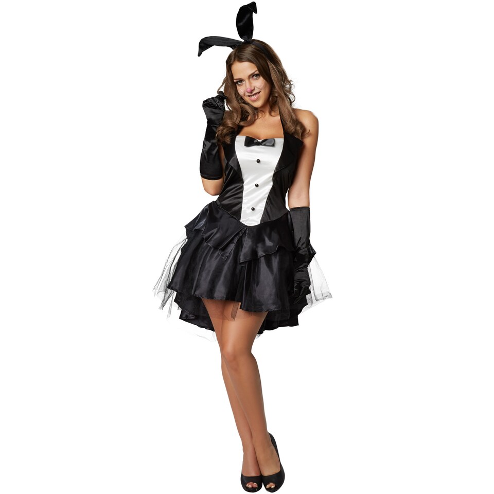 image 1 of Bunny costume | Black | black/white | 1