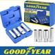 image 9 of Goodyear 4pc Spark Plug Socket Set With Rubber Plug Retention External Hex