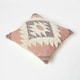 image 5 of Homescapes Pali Handwoven Traditional Kilim Cushion - 45 x 45 cm Pink