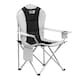 image 1 of Get Fit Camping Chair - Outdoor Folding Chair With Magazine Pocket, Cup Holder & Carry Bag Weight Capacity of 130kg - Grey