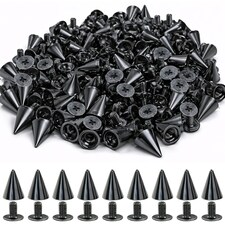 7x10mm Cone Spike Studs Screw Back for Leather Craft - 50pcs