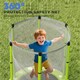 image 6 of AIYAPLAY 4.6FT Kids Trampoline with Safety Enclosure Net, Green