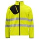 image 1 of Projob Mens Hi-Vis Soft Shell Jacket - Yellow/Black - M