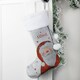 image 1 of Personalised Santa Silver Grey Stocking