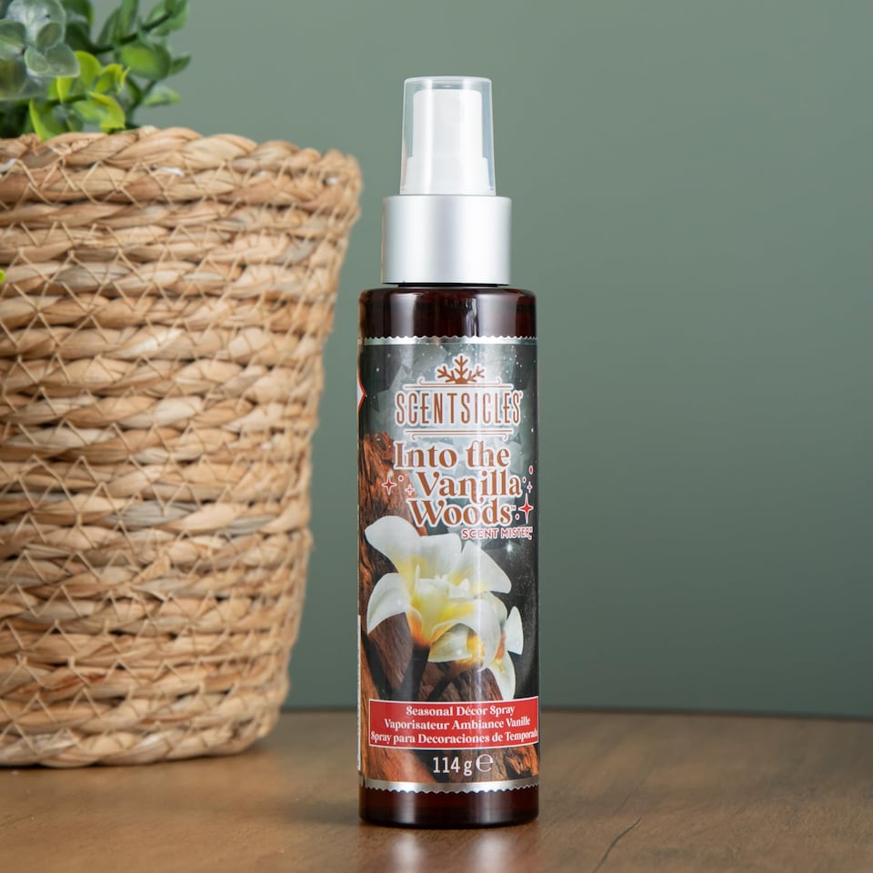 image 1 of 114ml Vanilla Woods Scentsicles Christmas Decoration Spray Mist