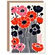 image 1 of Modern Poppy Anemone Flower Woman Her Birthday Card