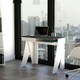image 2 of Core Products White Dallas Home Office Desk with Drawer, H75.2cm x W91.3cm White