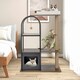 image 9 of COSTWAY 118 cm Cat Tree Tower Cat Condo Activity Center