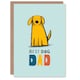 image 1 of Father's Day Card for Dog Dad Best Dog Design Greeting Card Blank Inside
