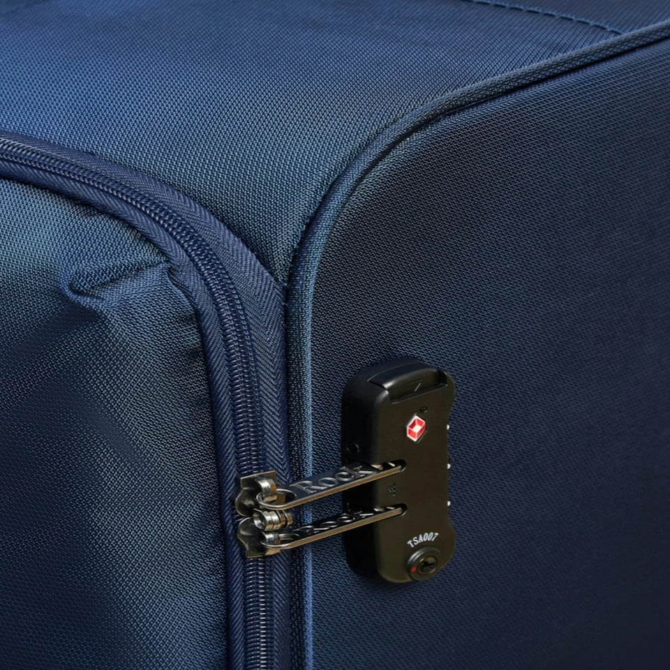 image 1 of Rock Paris Medium Suitcase Navy | Blue | Medium