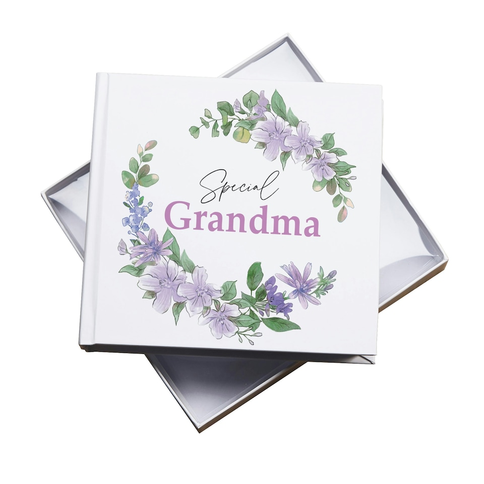 image 1 of Special Grandma Photo Album Gift 50 x 6" x 4" Photos White