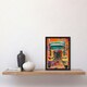 image 2 of Haulage Truck Driver Lorry Gift Home Decor Black Framed Wall Art Print A4