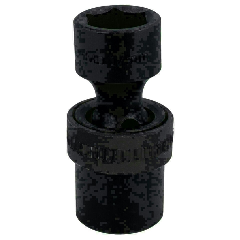image 1 of 17mm 1/2in Drive Universal Swivel Wobble Metric Impact Shallow Socket 6 Point